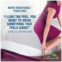 depend silhouette maximum absorbency 4