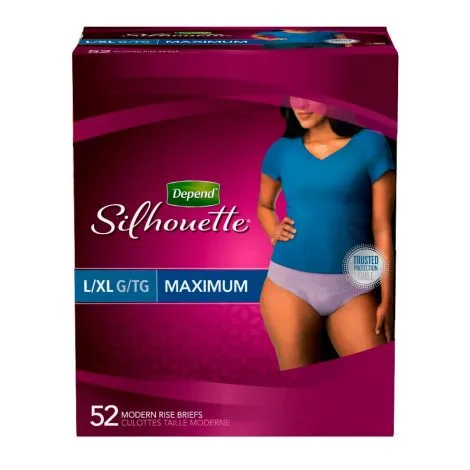 depend silhouette maximum absorbency