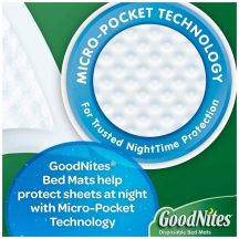 GoodNites Disposable Bed Mats - One Stop Bedwetting