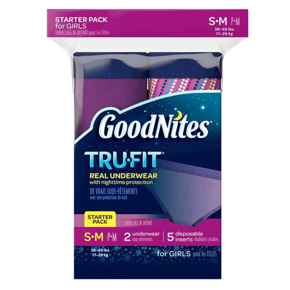 GoodNites Small or Medium Nighttime Underwear for Girls