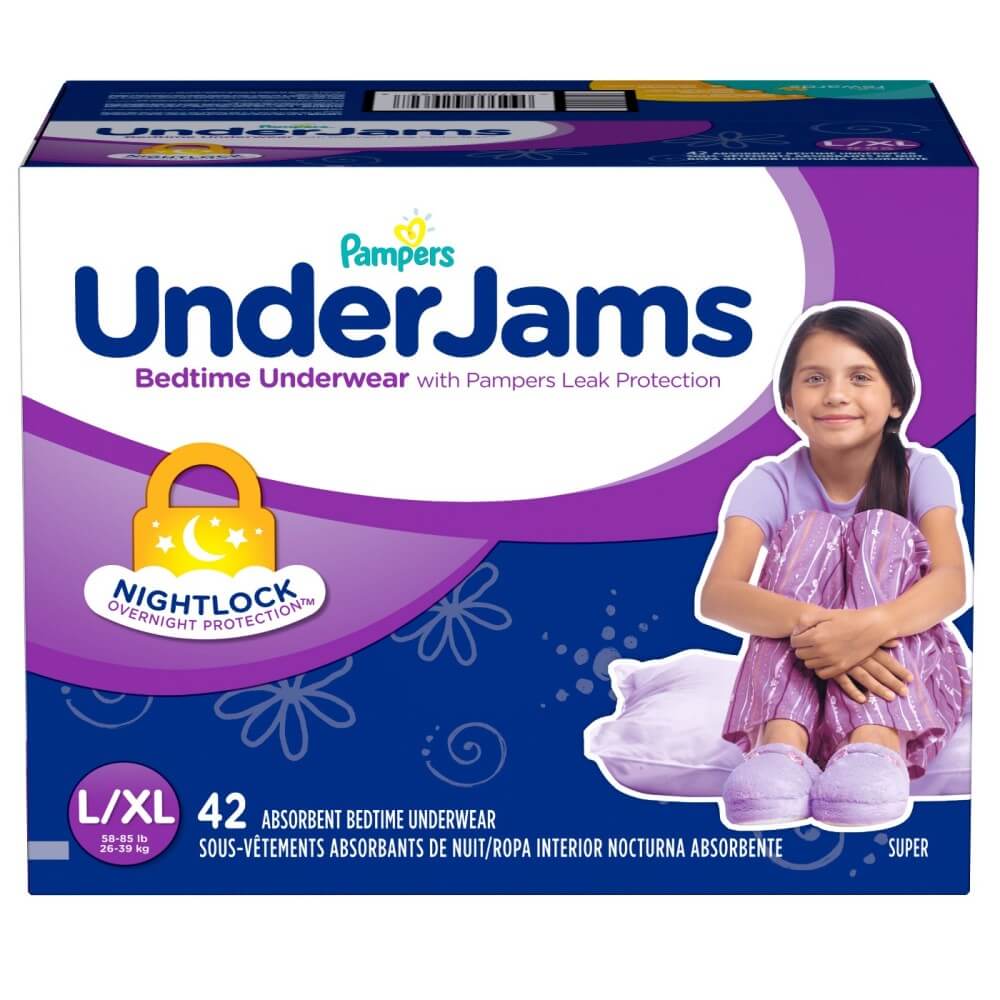 Pampers UnderJams Girls Bed Wetting Pants