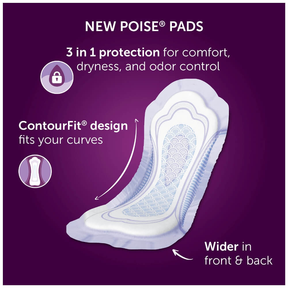 Poise Incontinence Pads, Ultimate Absorbency One Stop Bedwetting